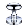 Zoo Hardware Contract Oval Mortice Door Knobs, Polished Chrome (Sold In Pairs)