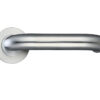 Zoo Hardware Zcs Architectural Rtd Lever On Round Rose, Satin Stainless Steel (Sold In Pairs)