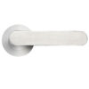 Zoo Hardware Zcs Architectural Atlas Lever On Round Rose, Satin Stainless Steel (Sold In Pairs)