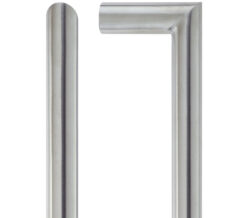 Zoo Hardware Zcs2M Contract Mitred Pull Handles (19Mm Bar Diameter), Satin Stainless Steel