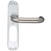 Zoo Hardware Zcs Architectural 22Mm Rtd Lever On Inner Backplate, Satin Stainless Steel (Sold In Pairs)