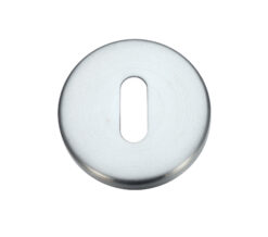 Zoo Hardware Stanza Contract Standard Profile Escutcheon, Satin Chrome