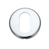 Zoo Hardware Stanza Contract Oval Profile Escutcheon, Polished Chrome