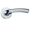 Zoo Hardware Stanza Seville Contract Lever On Round Rose, Polished Chrome (Sold In Pairs)