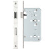 78mm c/c DIN Bathroom Lock (Square Or Radius Profile), Polished Stainless Steel