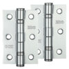 Zoo Hardware 3 Inch Steel Ball Bearing Door Hinges, Polished Chrome (Sold In Pairs)