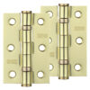 Zoo Hardware 3 Inch Steel Ball Bearing Door Hinges, Electro Brass (Sold In Pairs)