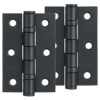 Zoo Hardware 3 Inch Steel Ball Bearing Door Hinges, Powder Coated Black (Sold In Pairs)