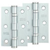 Zoo Hardware 3 Inch Steel Ball Bearing Door Hinges, Satin Chrome (Sold In Pairs)