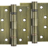 Zoo Hardware 4 Inch Steel Ball Bearing Door Hinges, Florentine Bronze (Sold In Pairs)