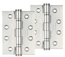 4 Inch Grade 13 Ball Bearing Hinge, Polished Stainless Steel (sold in pairs)