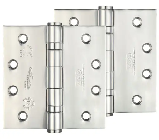 Zoo Hardware 4 Inch Grade 13 Ball Bearing Hinge, Polished Stainless Steel (Sold In Pairs)