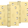 Zoo Hardware 4 Inch Grade 13 Ball Bearing Hinge, Pvd Stainless Brass (Sold In Pairs)