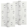 Zoo Hardware 4 Inch Grade 201 Slim Knuckle Bearing Hinge, Polished Stainless Steel (Sold In Pairs)