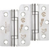 Zoo Hardware 3 Inch Grade 11 Radius Edge Ball Bearing Hinge, Satin Stainless Steel (Sold In Pairs)