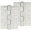 Zoo Hardware 4 Inch Grade 201 Washered Hinge, Satin Stainless Steel (Sold In Pairs)