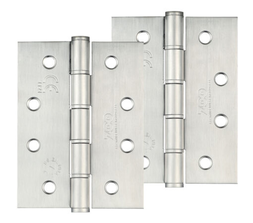 Zoo Hardware 4 Inch Grade 201 Washered Hinge, Satin Stainless Steel (Sold In Pairs)