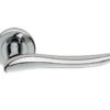 Serozzetta Marissa Door Handles On Round Rose, Polished Chrome (sold in pairs)