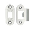 Zoo Hardware Radius Edge Face Plate And Strike Plate Accessory Pack, Satin Stainless Steel