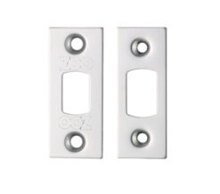 Zoo Hardware Face Plate And Strike Plate Accessory Pack, Polished Stainless Steel