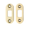 Zoo Hardware Radius Face Plate And Strike Plate Accessory Pack, Pvd Stainless Brass