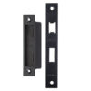 Zoo Hardware Face Plate And Strike Plate Accessory Pack, Powder Coated Black