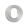 Zoo Hardware Zps Oval Profile Escutcheon, Satin Stainless Steel