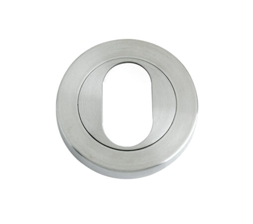 Zoo Hardware Zps Oval Profile Escutcheon, Satin Stainless Steel