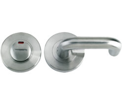 Zoo Hardware Zps Disabled Bathroom Turn & Release With Indicator & Rtd Lever, Satin Stainless Steel