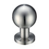 Zoo Hardware Zps Ball Mortice Knob, Satin Stainless Steel (Sold In Pairs)