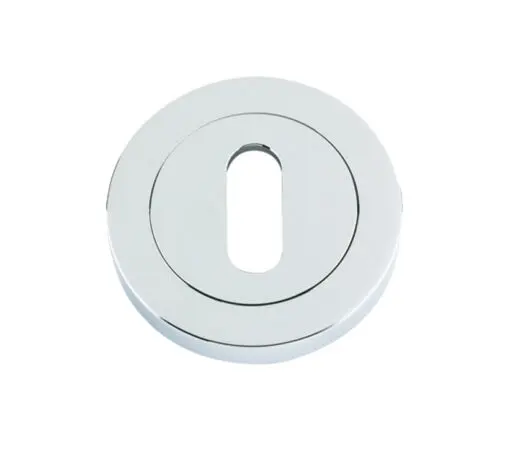 Zoo Hardware Stanza Standard Profile Escutcheon, Polished Chrome