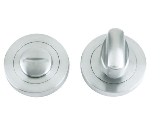 Zoo Hardware Stanza Bathroom Turn & Release, Satin Chrome