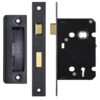 Zoo Hardware 3 Lever Contract Sash Lock (64Mm Or 76Mm), Powder Coated Black