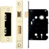 Zoo Hardware 3 Lever Contract Sash Lock (64Mm Or 76Mm), Pvd Stainless Brass