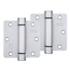 Zoo Hardware 3.5" Spring Hinge Plus Slave Pack, Satin Stainless Steel