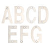 Zoo Hardware Zsn Letters 75Mm (A-G), Satin Stainless Steel