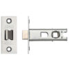 Contract Sprung Tubular Latches (Bolt Through) - Satin Stainless Steel