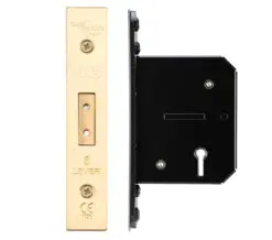 Zoo Hardware 5 Lever Dead Lock (67.5Mm Or 79.5Mm), Pvd Stainless Brass