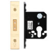 Zoo Hardware Euro Dead Lock (67.5Mm Or 79.5Mm), Pvd Stainless Brass