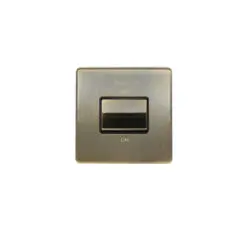 Eurolite Abfswb 6Amp Fan Isolator Switch Flat Concealed Antique Plate Matching Switch
