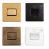 Eurolite Abfswb 6Amp Fan Isolator Switch Flat Concealed Antique Plate Matching Switch