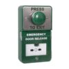 Zoo Hardware Dual Unit - Combined Emergency Door Release and Large Green 