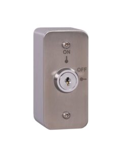 Zoo Hardware Architrave Stainless Steel On/Off Latching Key Switch with Aluminium Extrusion EXT/AP/KS-1