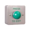Zoo Hardware SS Steel Plate, Green Dome Steel Button c/w Kobo Back Box - 