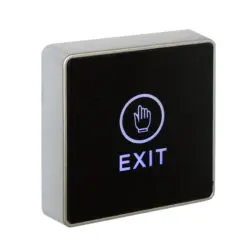 Narrow Touch Sensitive Exit Button - Black