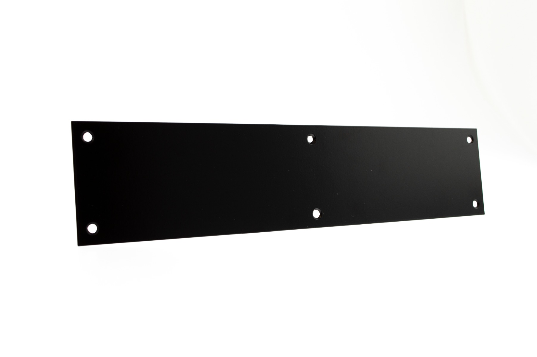 Atlantic Finger Plate Pre drilled with screws 700mm x 85mm - Matt Black AFP70085MB