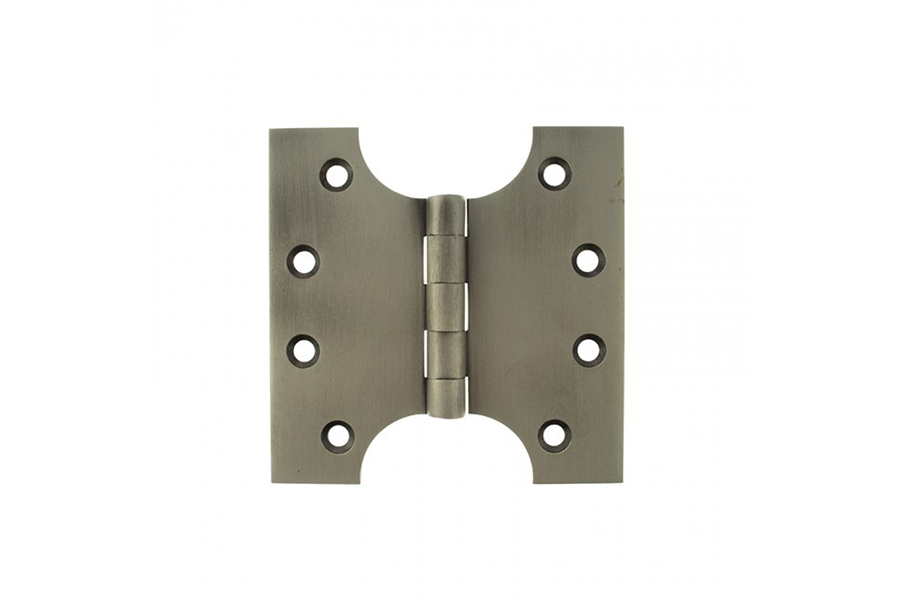 Atlantic (Solid Brass) Parliament Hinges 4" x 2" x 4mm - Matt Gun Metal