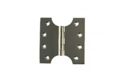 Atlantic (Solid Brass) Parliament Hinges 4" x 2" x 4mm - Polished Nickel