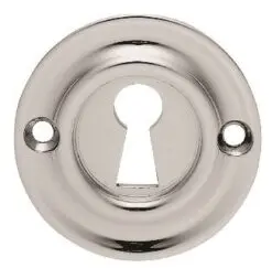CARLISLE BRASS - AQ41CP-BP VICTORIAN ESCUTCHEON LOCK PROFILE ROUND FACE FIX