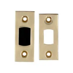 Alexander And Wilks Forend & Strike Pack T/Stubular Dead Bolt Pol Brass Lq AW198PBL